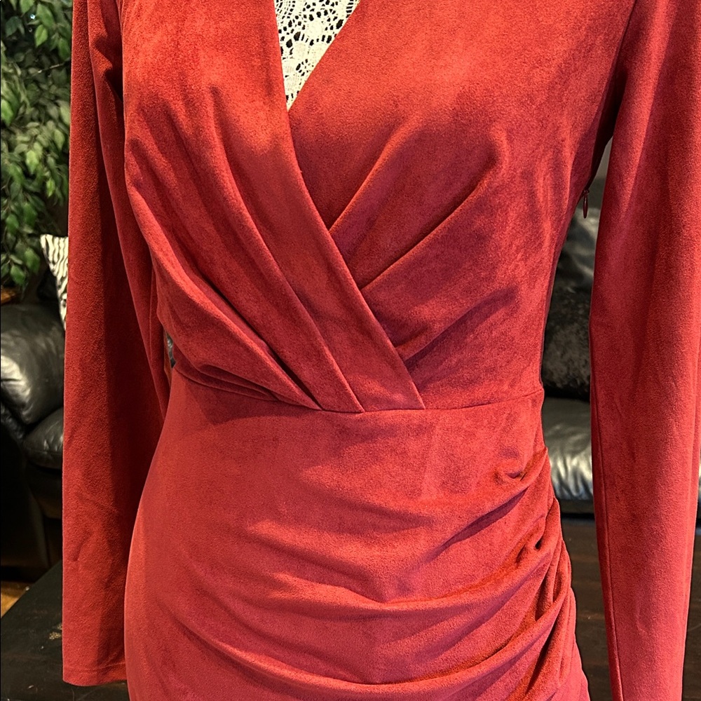 Guess by Marciano Burnt Rust Coloured Dress - Picture 1 of 7